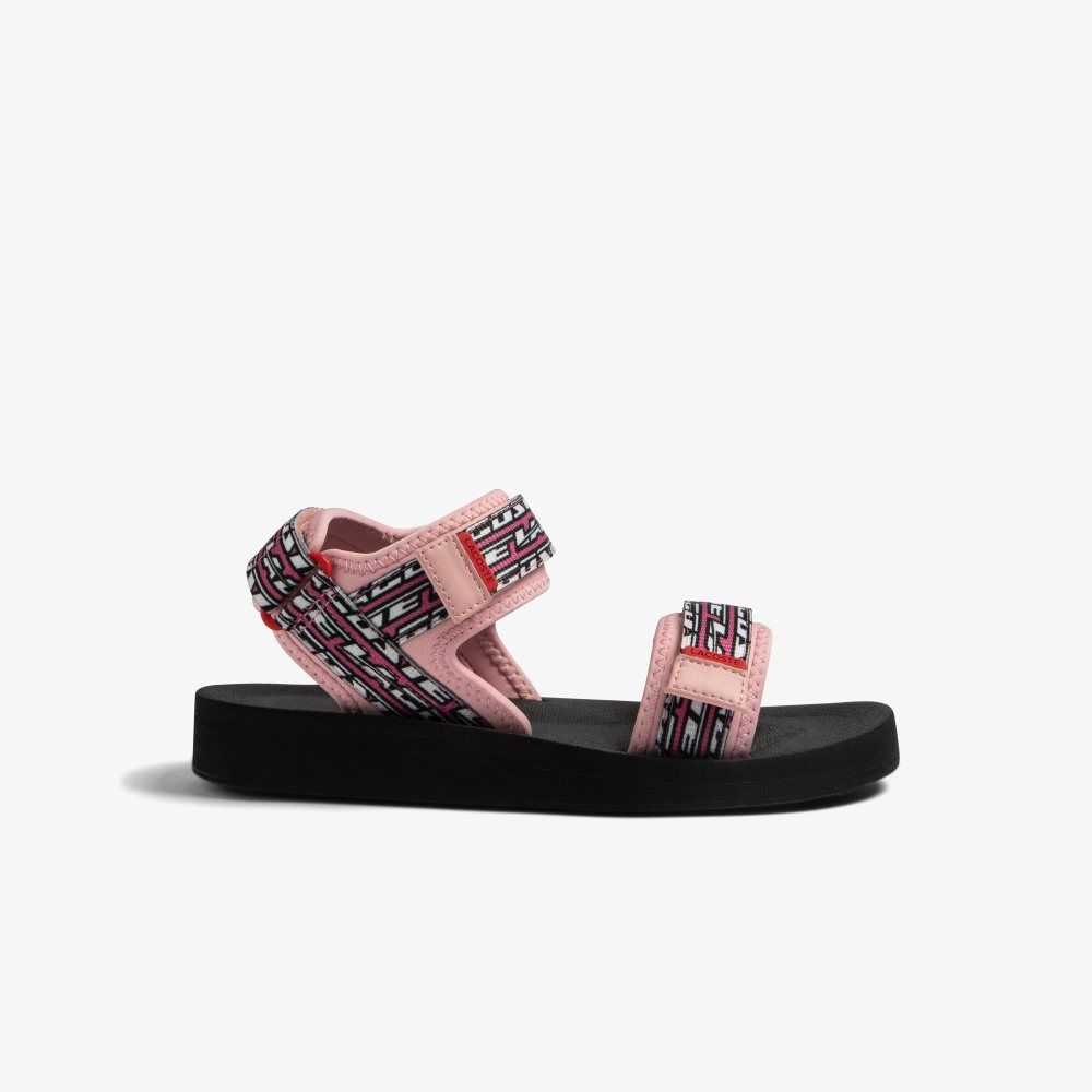 Lacoste Suruga Sandals Lt Pnk/Blk | YIEO-72493