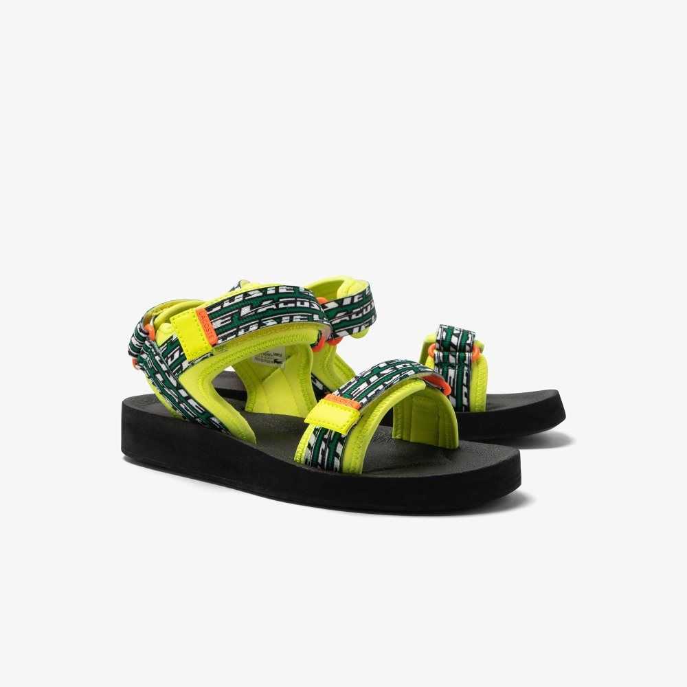 Lacoste Suruga Sandals Ylw/Blk | YSNA-68520