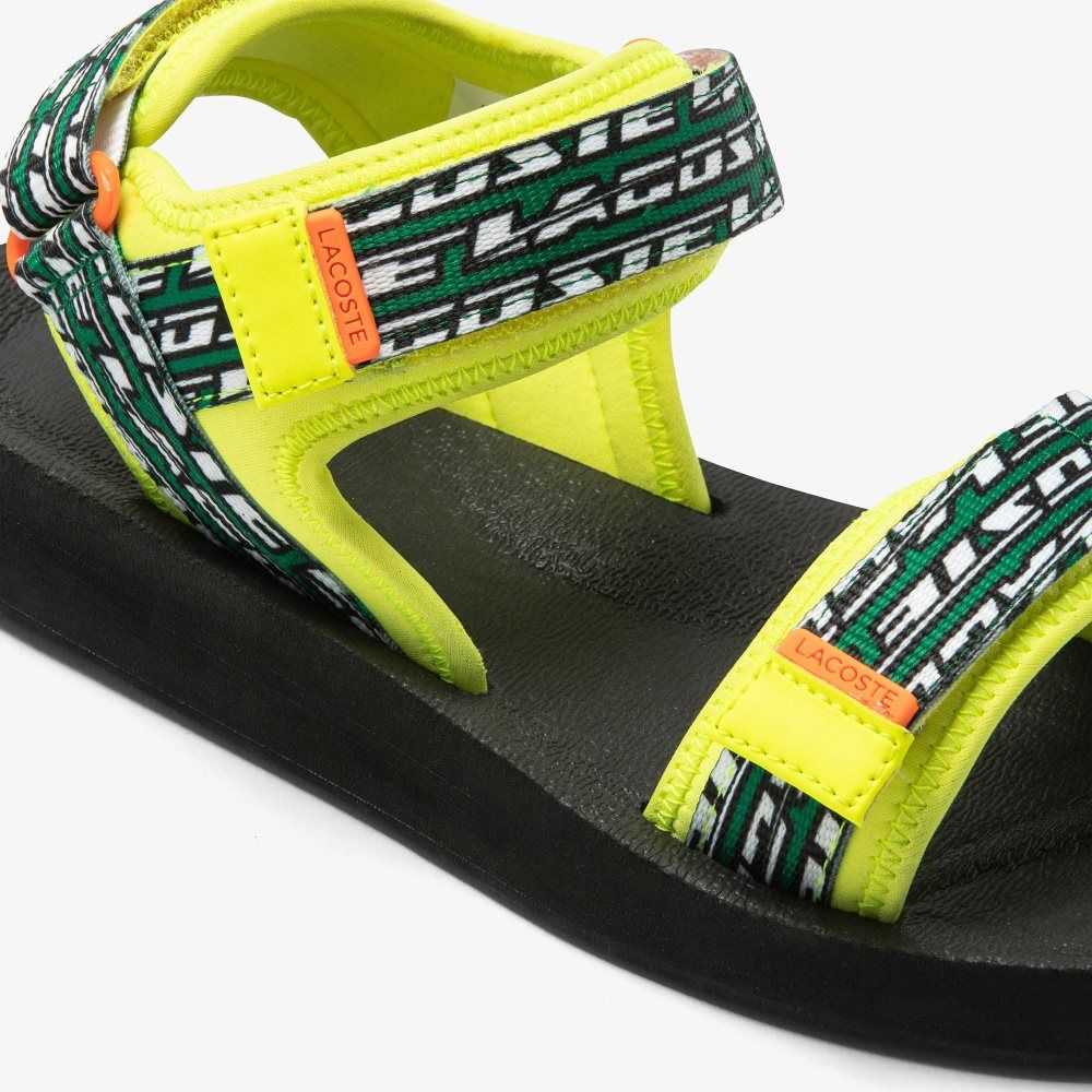 Lacoste Suruga Sandals Ylw/Blk | YSNA-68520