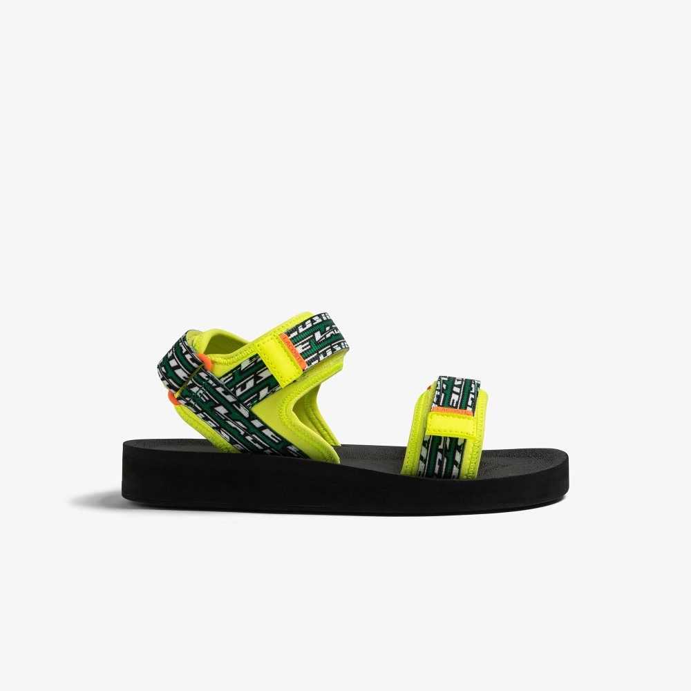 Lacoste Suruga Sandals Ylw/Blk | YSNA-68520