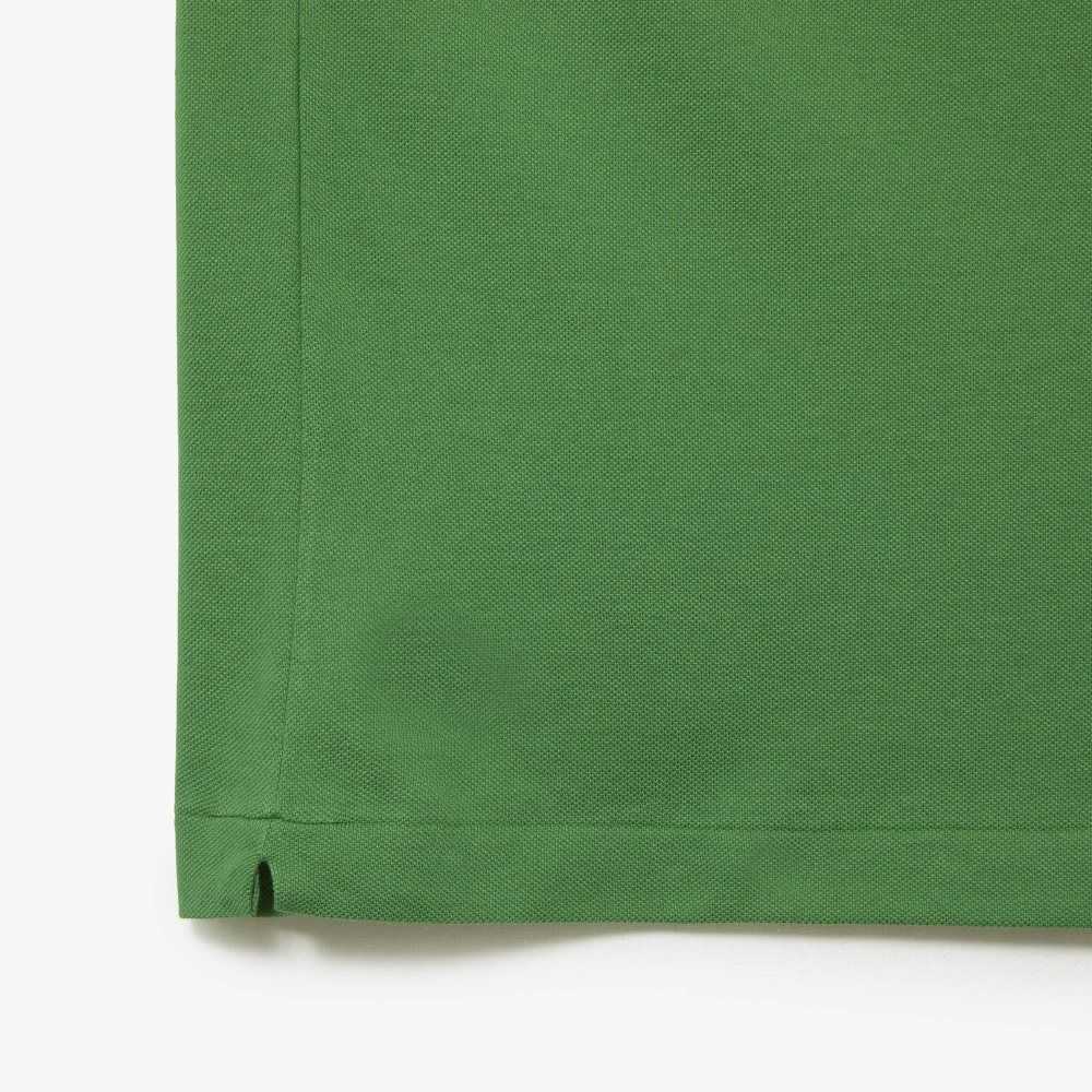 Lacoste Tall Fit Cotton Petit Pique Polo Green | IOQF-97158