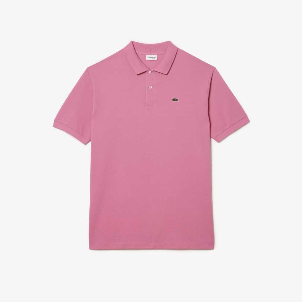 Lacoste Tall Fit Cotton Petit Pique Polo Pink | SVWJ-03845