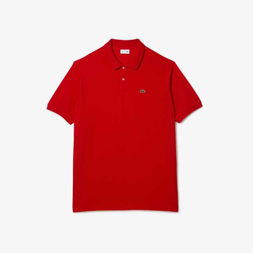 Lacoste Tall Fit Cotton Petit Pique Polo Red | YHLU-29413