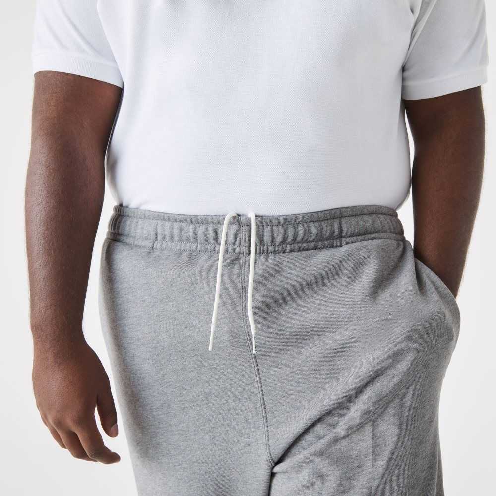 Lacoste Tall Fit Cotton Trackpants Grey Chine | ZDFL-61209