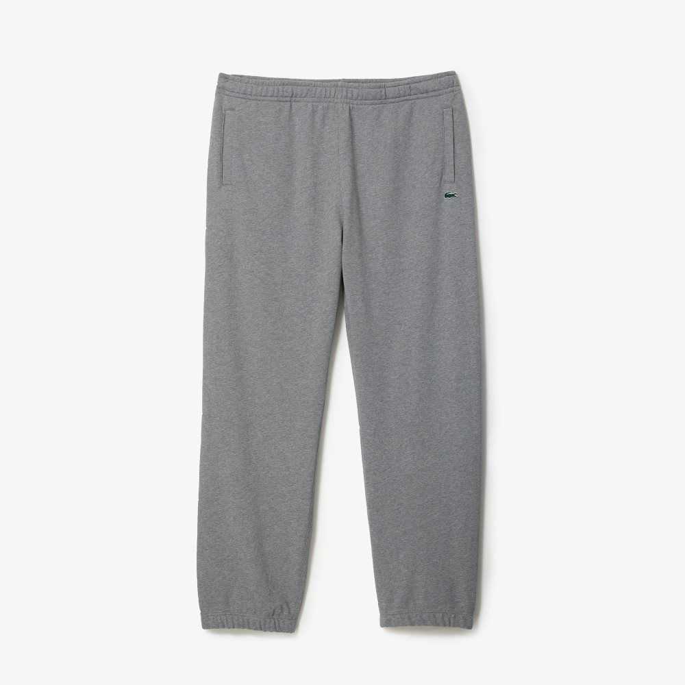 Lacoste Tall Fit Cotton Trackpants Grey Chine | ZDFL-61209