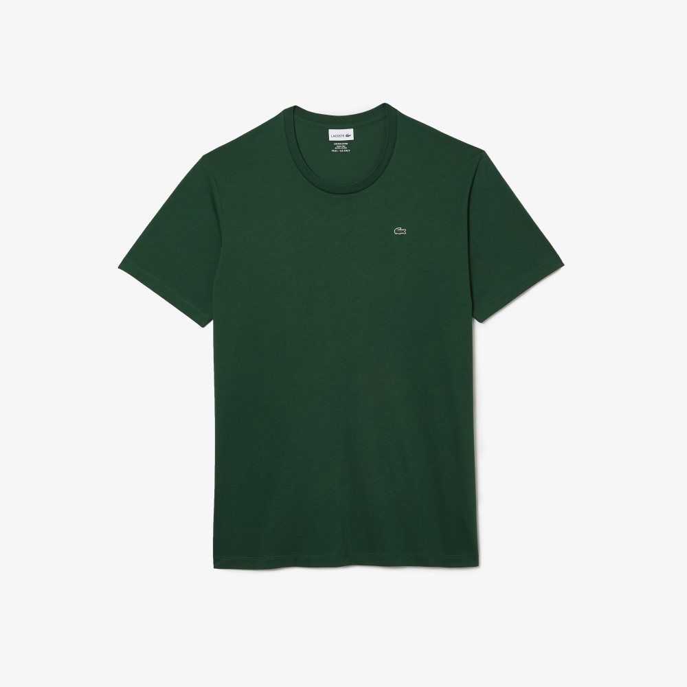 Lacoste Tall Fit Pima Cotton Jersey T-Shirt Green | FQNI-34271