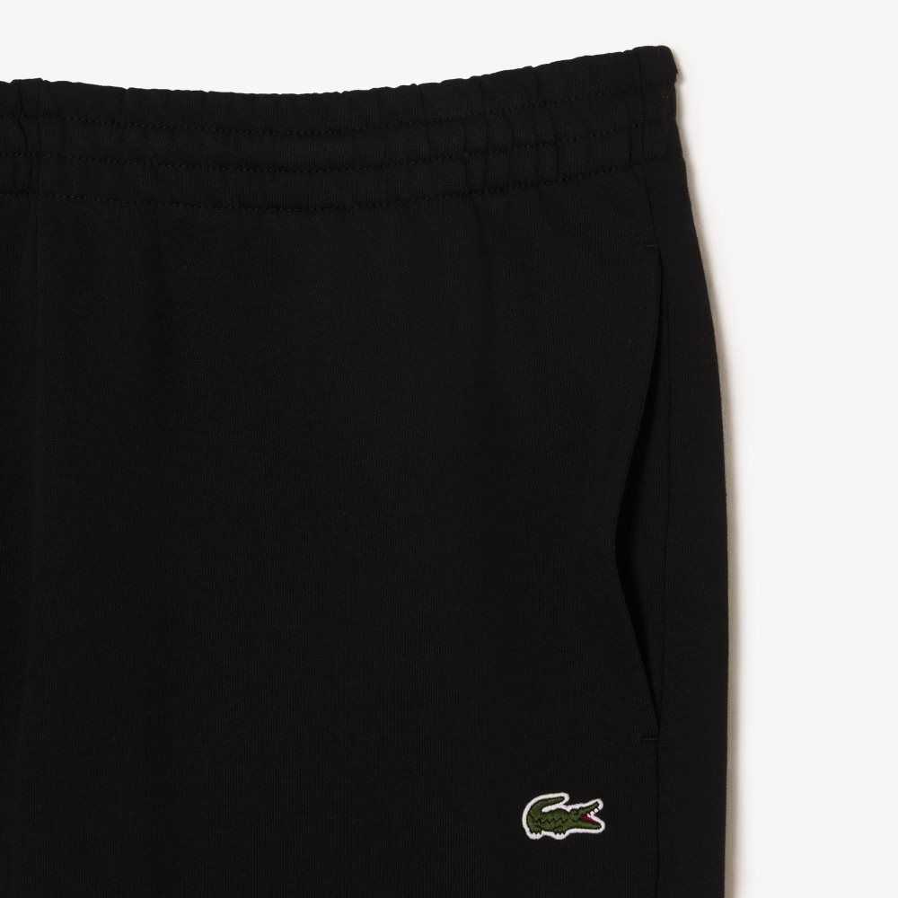 Lacoste Tapered Fit Fleece Trackpants Black | AQTO-41368