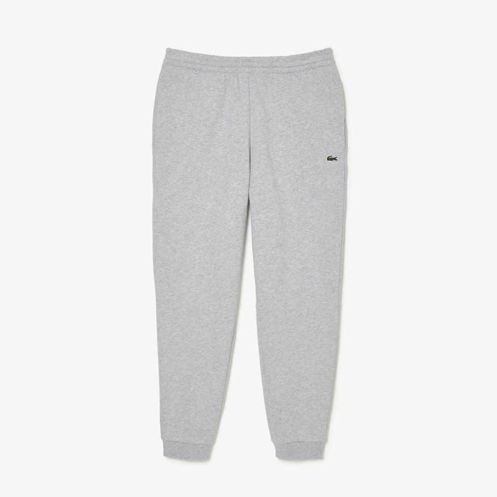 Lacoste Tapered Fit Fleece Trackpants Grey Chine | QGPL-34072