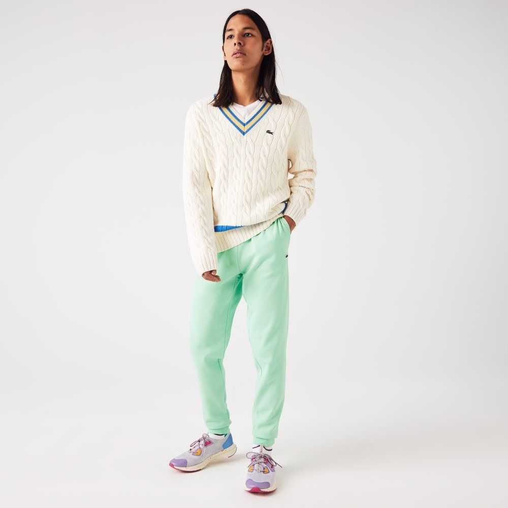 Lacoste Tapered Fit Fleece Trackpants Light Green | CVKM-54673