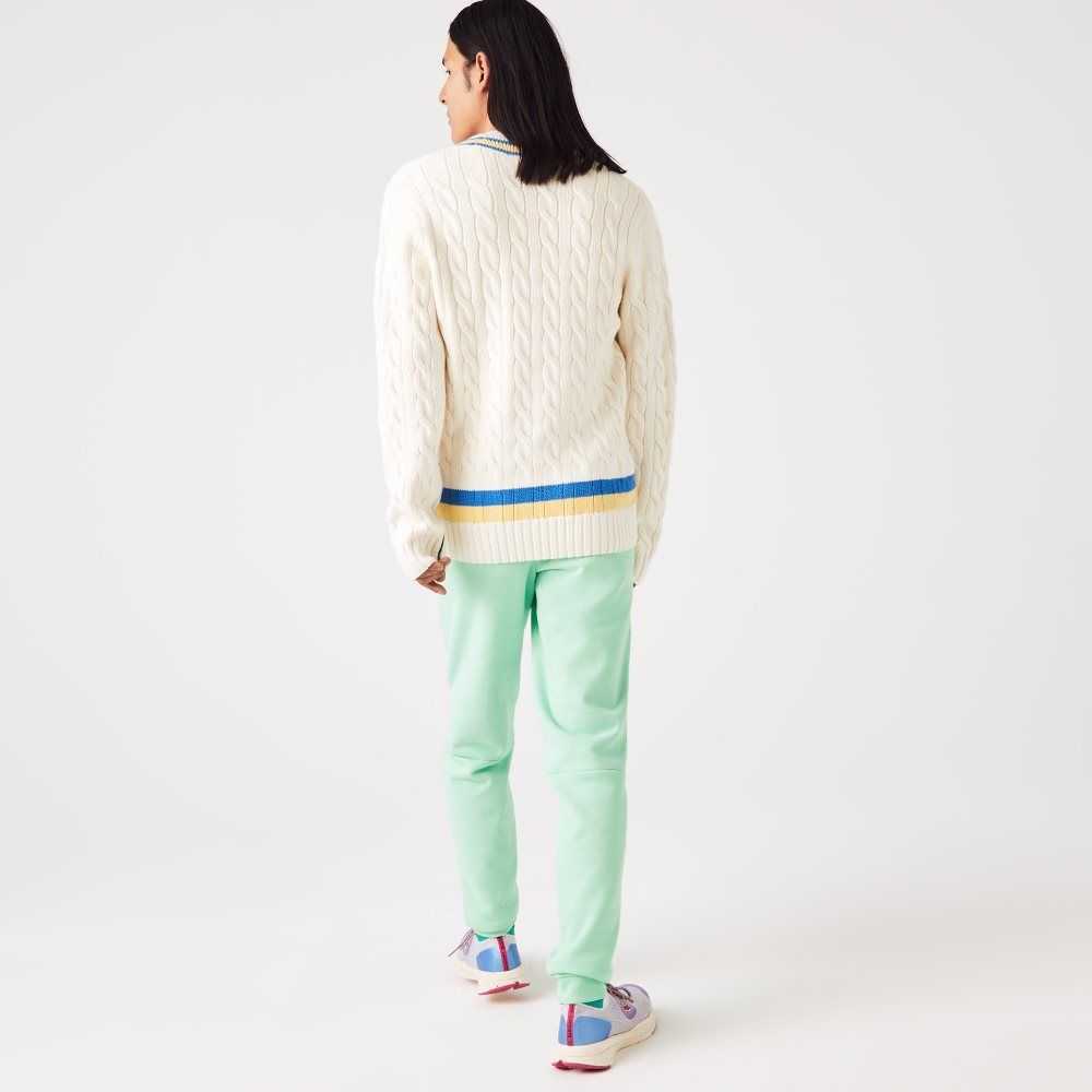 Lacoste Tapered Fit Fleece Trackpants Light Green | CVKM-54673