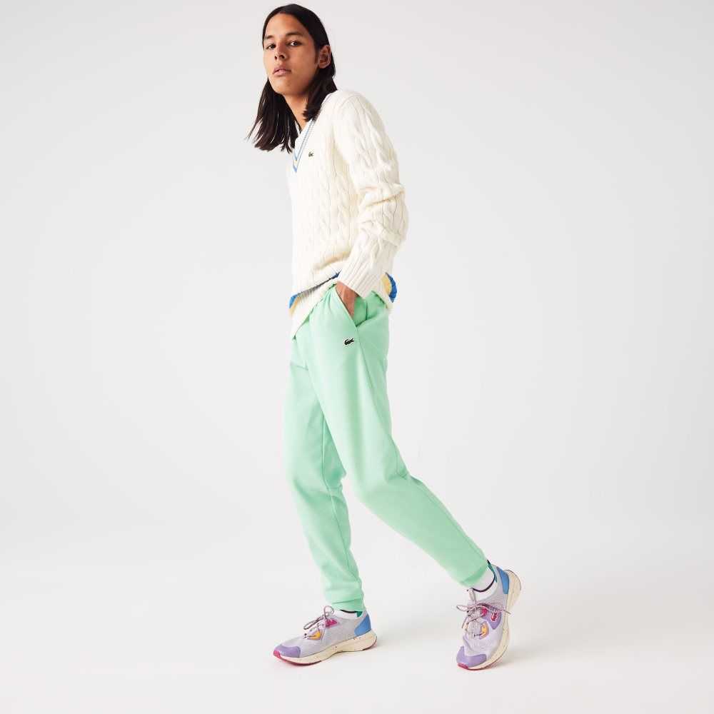 Lacoste Tapered Fit Fleece Trackpants Light Green | CVKM-54673