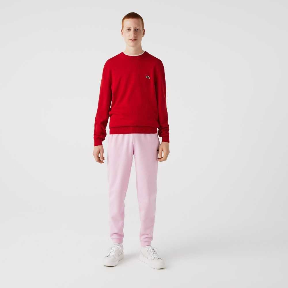 Lacoste Tapered Fit Fleece Trackpants Pink | LNTC-97435