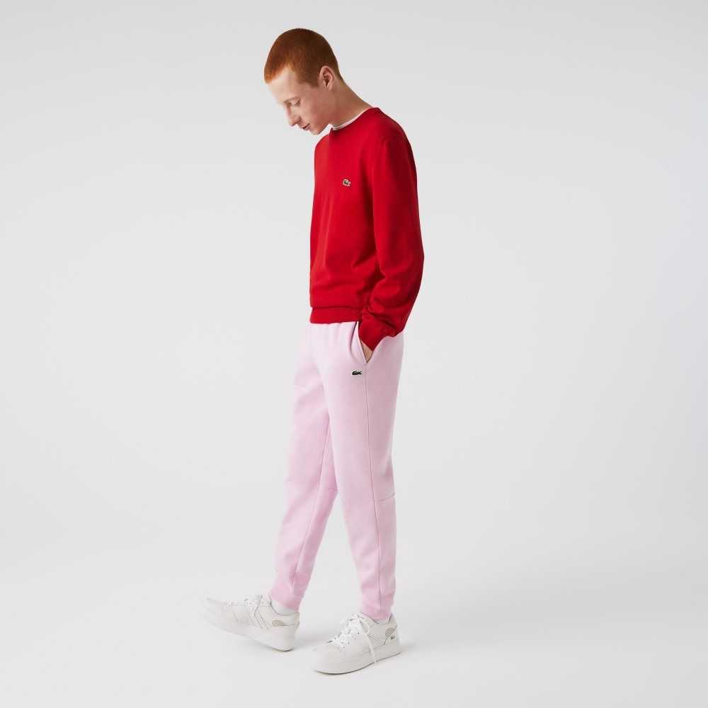 Lacoste Tapered Fit Fleece Trackpants Pink | LNTC-97435