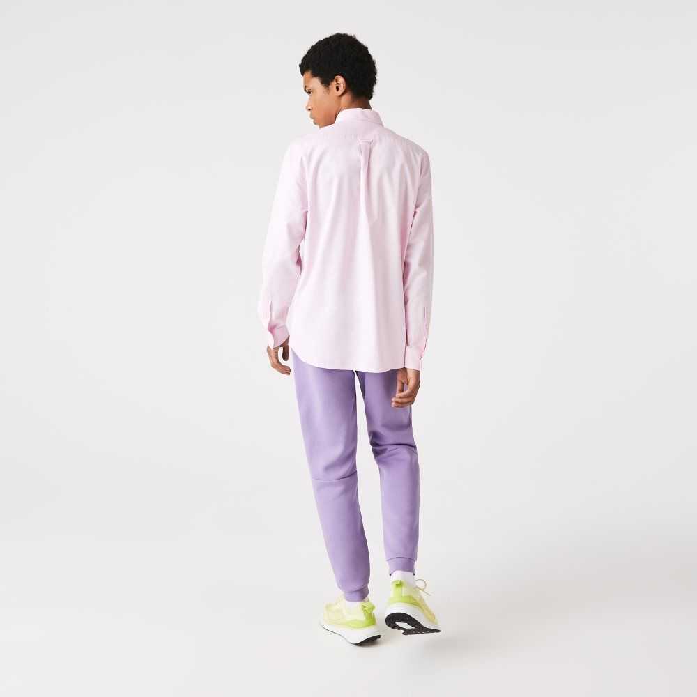 Lacoste Tapered Fit Fleece Trackpants Purple | RBQZ-80432