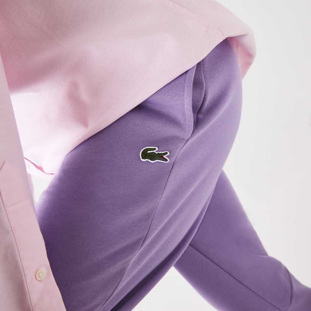 Lacoste Tapered Fit Fleece Trackpants Purple | RBQZ-80432