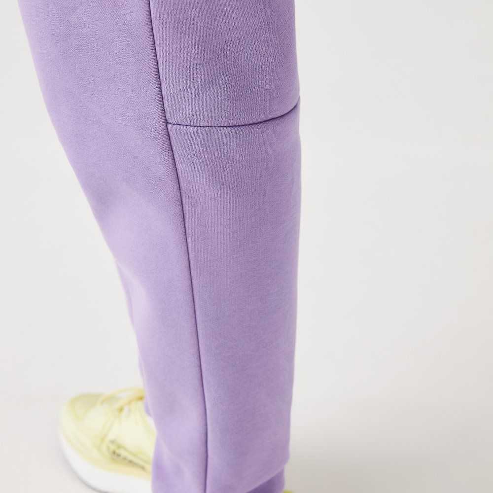 Lacoste Tapered Fit Fleece Trackpants Purple | RBQZ-80432