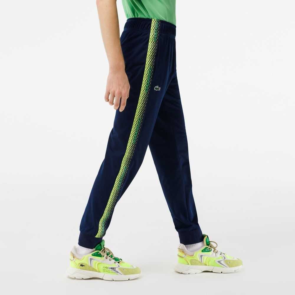 Lacoste Tennis Abrasion-Resistant Track Pants Navy Blue | BKUO-70634