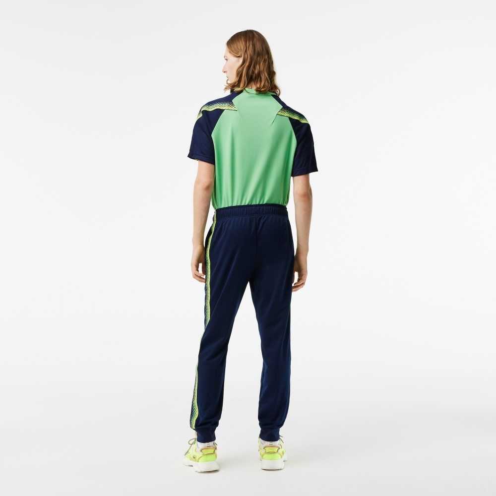 Lacoste Tennis Abrasion-Resistant Track Pants Navy Blue | BKUO-70634