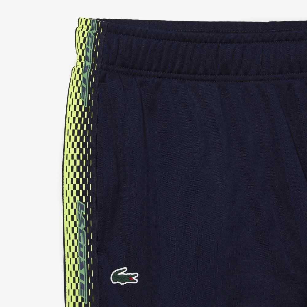 Lacoste Tennis Abrasion-Resistant Track Pants Navy Blue | BKUO-70634