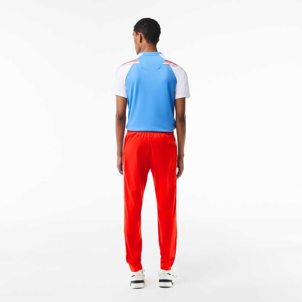 Lacoste Tennis Abrasion-Resistant Track Pants Red | ELZJ-73502