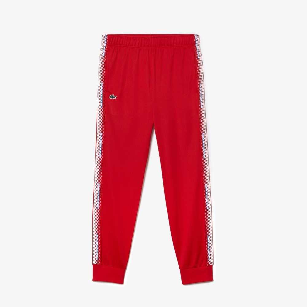 Lacoste Tennis Abrasion-Resistant Track Pants Red | ELZJ-73502