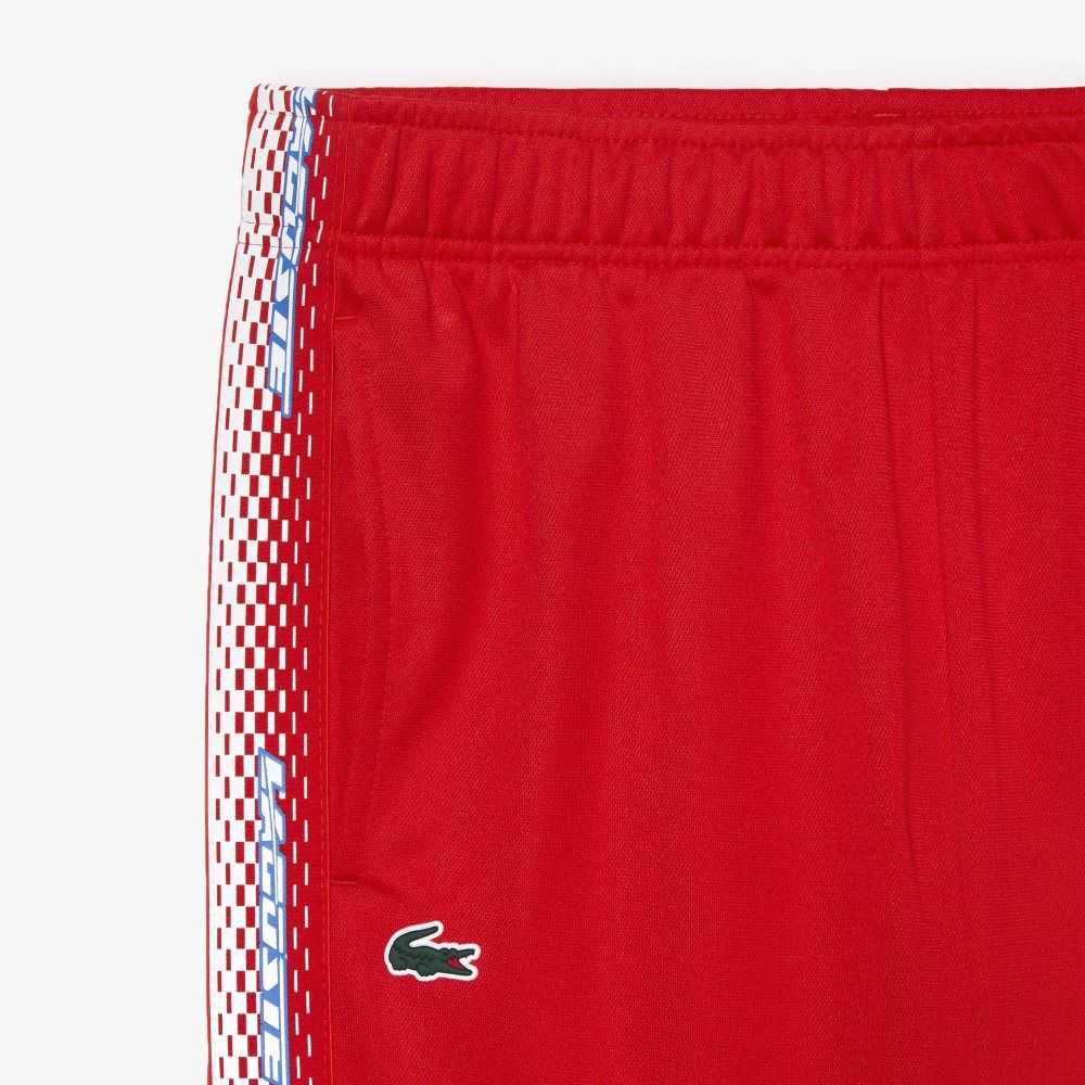 Lacoste Tennis Abrasion-Resistant Track Pants Red | ELZJ-73502