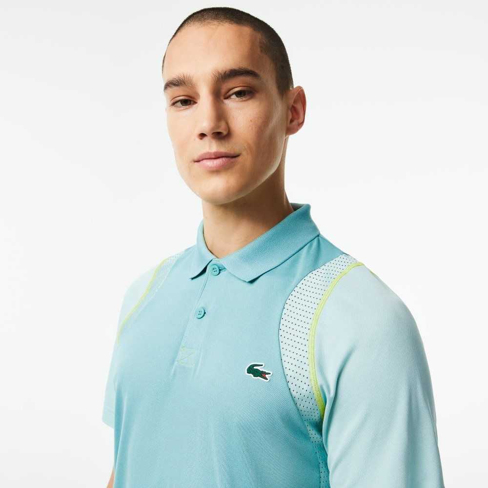 Lacoste Tennis Recycled Polyester Polo Shirt Mint | EOUK-72406