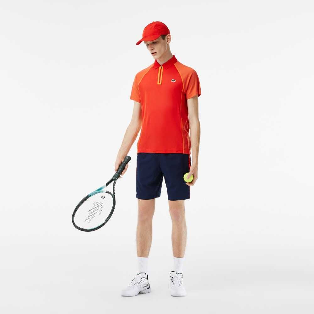 Lacoste Tennis Recycled Polyester Polo with Ultra-Dry Technology Red / Orange | ERDW-39672