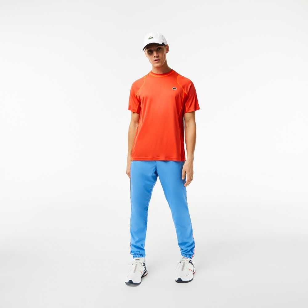 Lacoste Tennis T-Shirt in Tear Resistant Pique Orange / Red / Orange | ICKU-64530