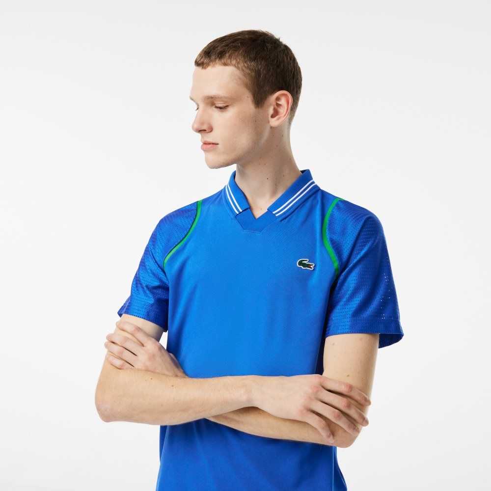 Lacoste Tennis x Daniil Medvedev Polo Blue | FVWC-31089