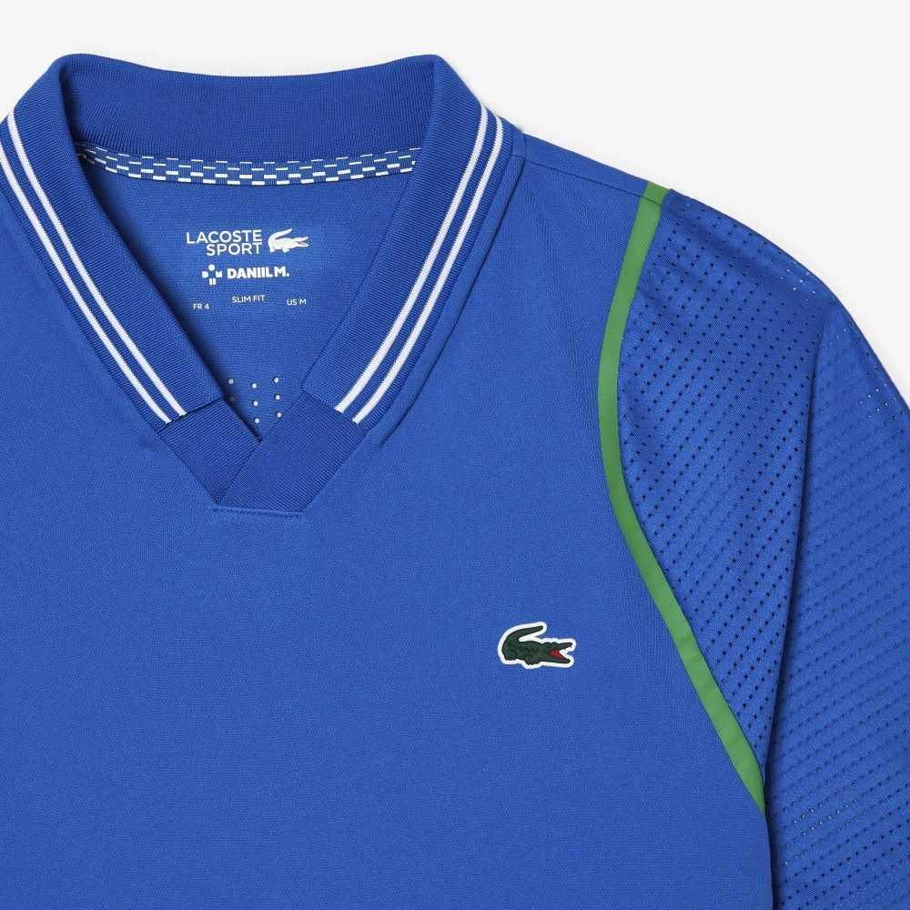 Lacoste Tennis x Daniil Medvedev Polo Blue | FVWC-31089