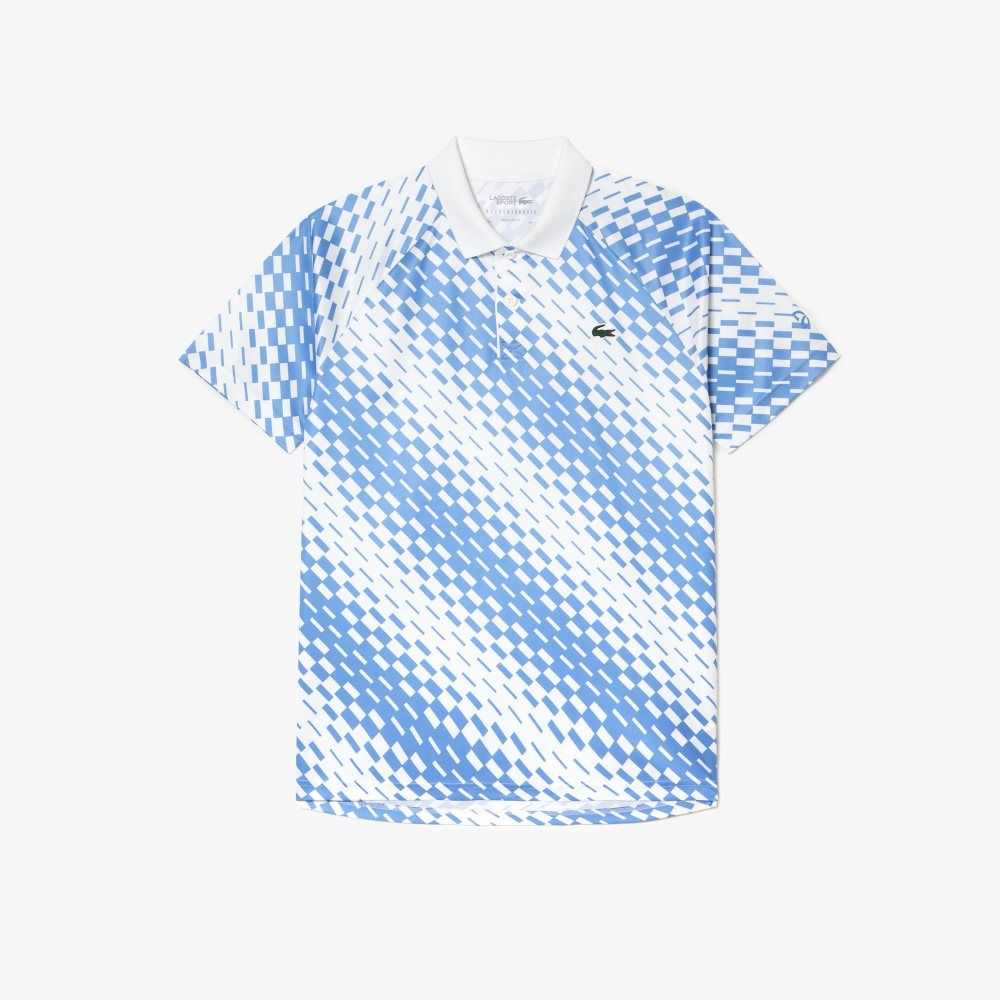 Lacoste Tennis x Novak Djokovic Fan Version Polo White / Blue | GCOB-10493