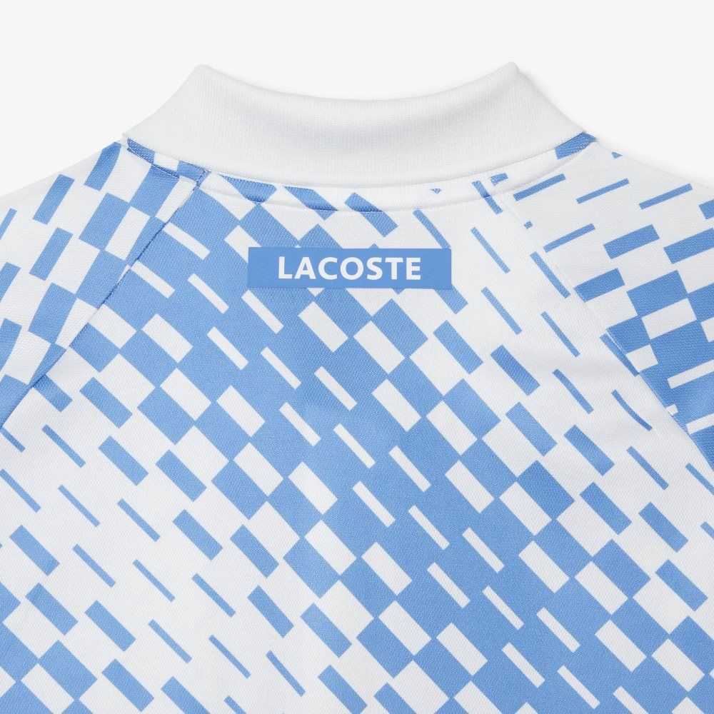 Lacoste Tennis x Novak Djokovic Fan Version Polo White / Blue | GCOB-10493