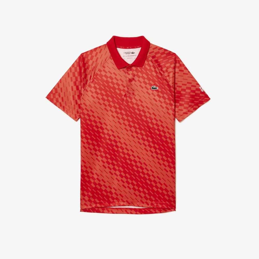 Lacoste Tennis x Novak Djokovic Fan Version Polo Red / Orange | JNDB-18043