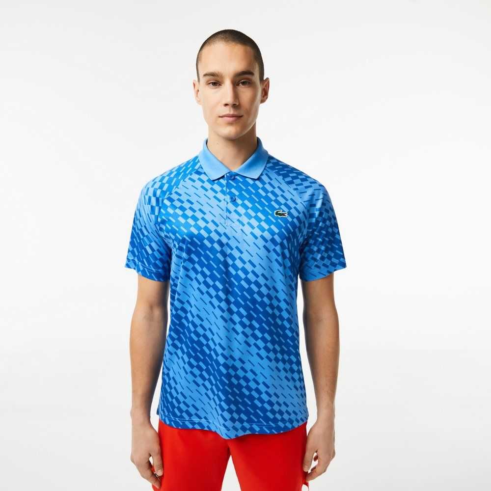 Lacoste Tennis x Novak Djokovic Fan Version Polo Blue | KOFG-80496