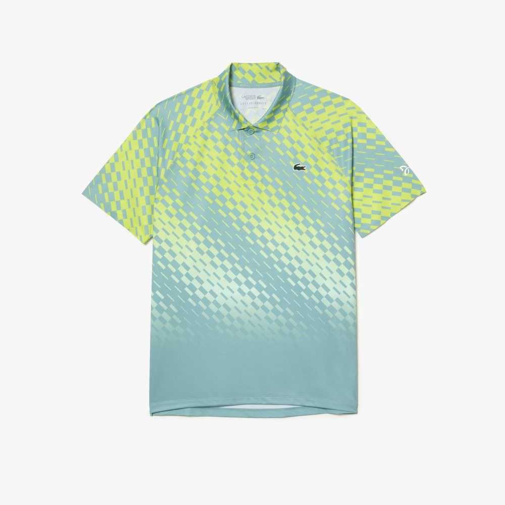 Lacoste Tennis x Novak Djokovic Player Version Polo Green / Yellow / Light Green | TJGL-48320