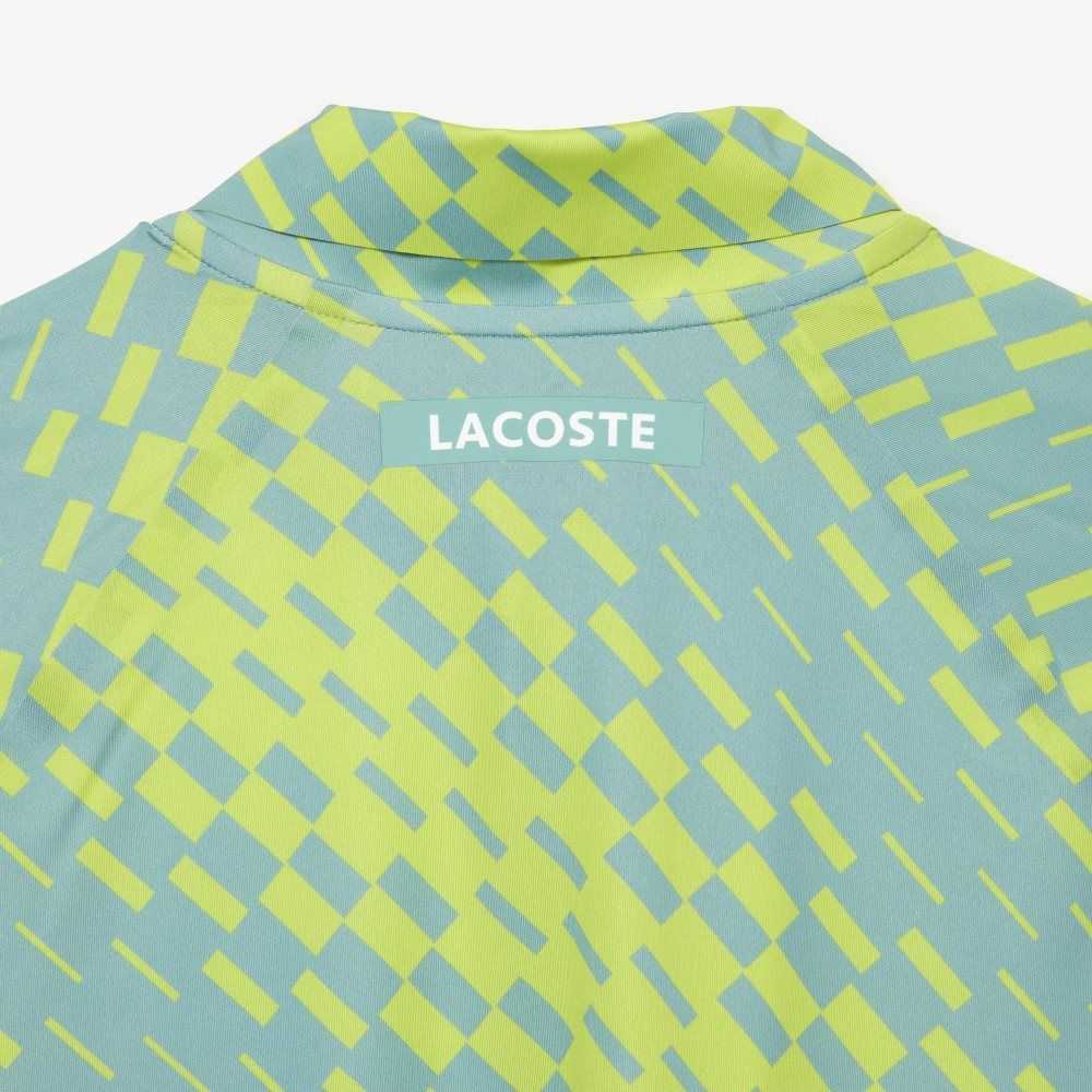 Lacoste Tennis x Novak Djokovic Player Version Polo Green / Yellow / Light Green | TJGL-48320