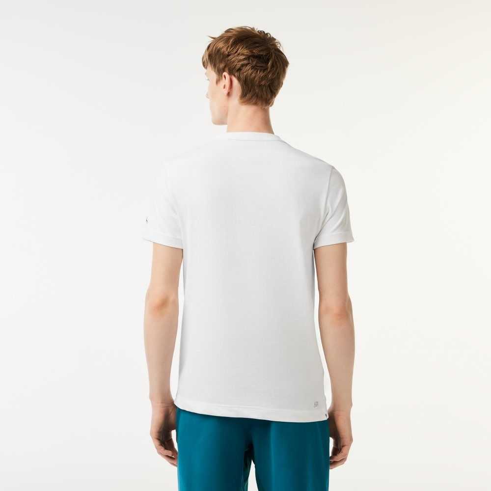 Lacoste Tennis x Novak Djokovic Regular Fit T-shirt and Cap Pack White | SIMH-48930