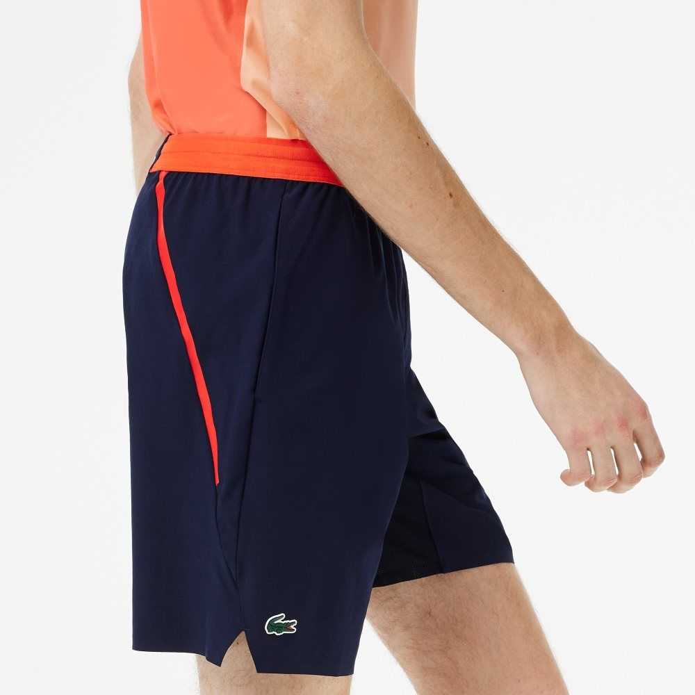 Lacoste Tennis x Novak Djokovic Shorts Navy Blue | YKRO-63498