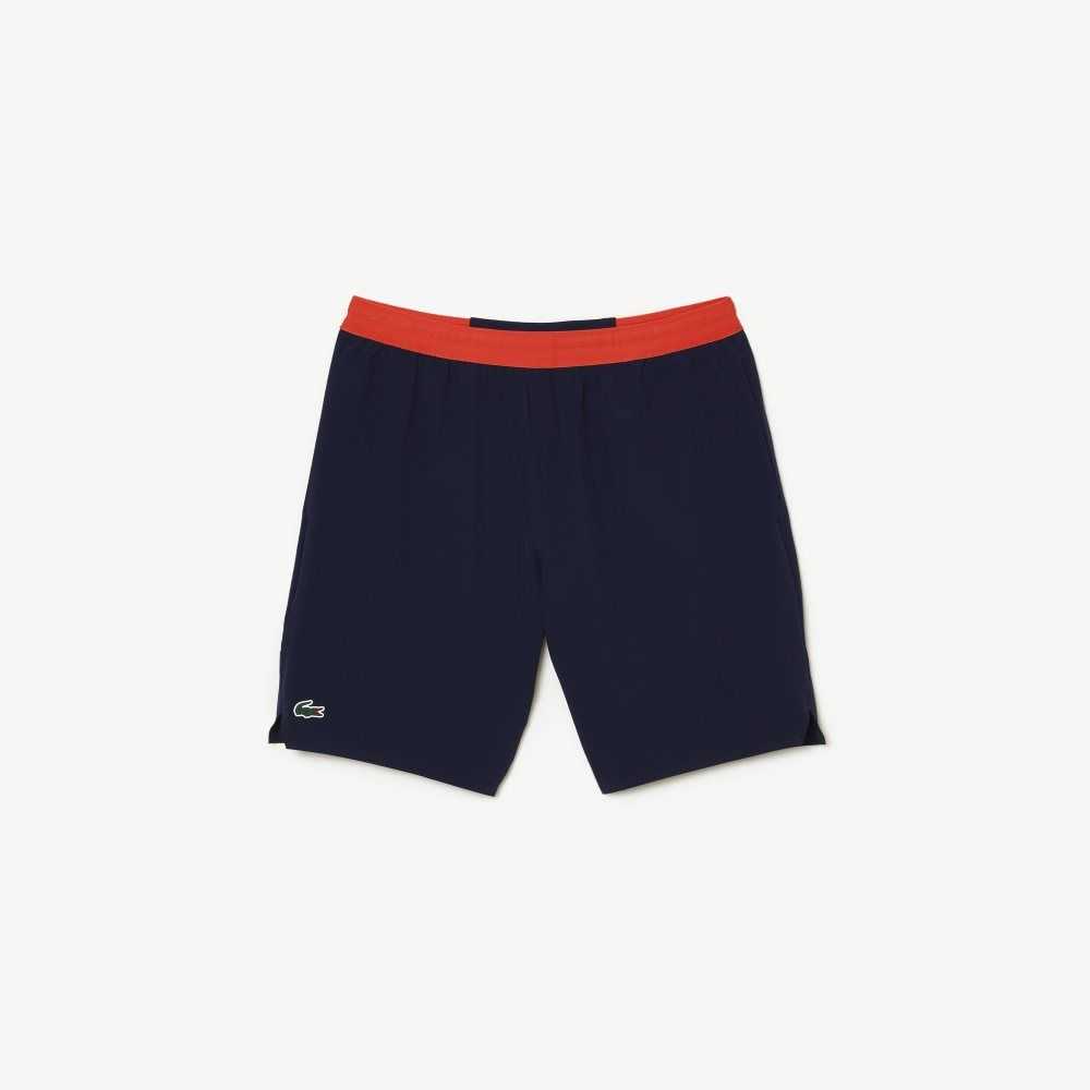 Lacoste Tennis x Novak Djokovic Shorts Navy Blue | YKRO-63498