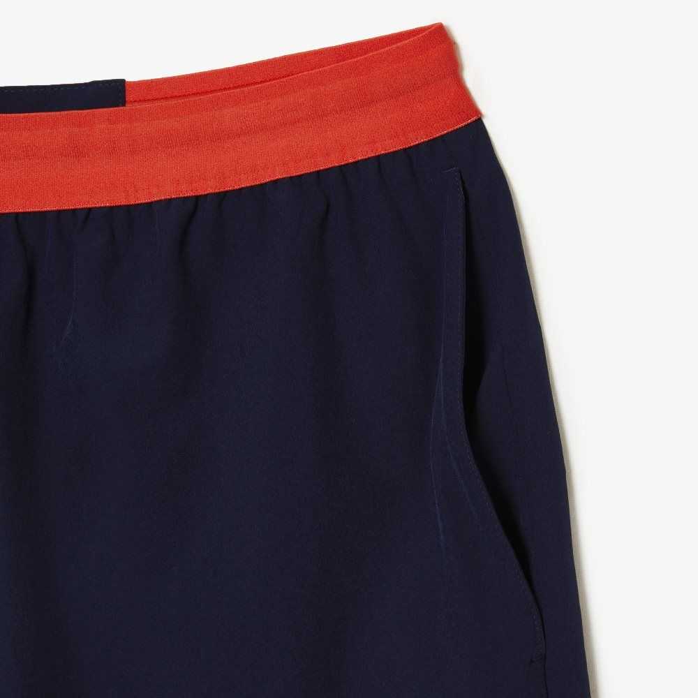 Lacoste Tennis x Novak Djokovic Shorts Navy Blue | YKRO-63498