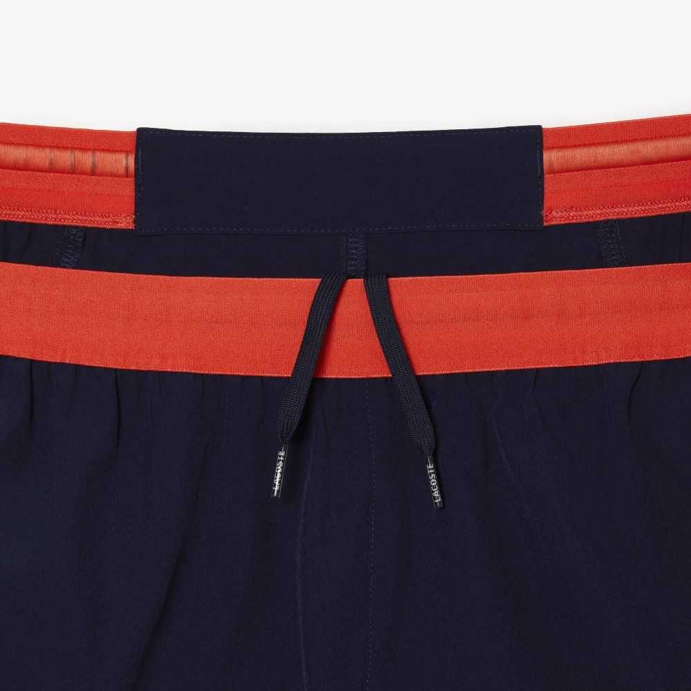 Lacoste Tennis x Novak Djokovic Shorts Navy Blue | YKRO-63498