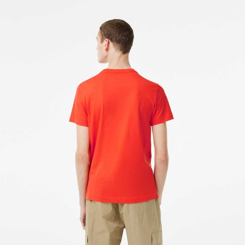 Lacoste Tennis x Novak Djokovic T-Shirt Orange | YOHM-69052