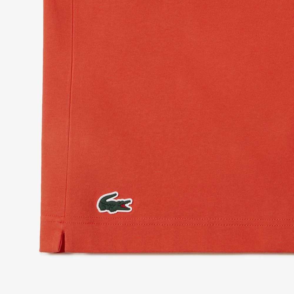 Lacoste Tennis x Novak Djokovic T-Shirt Orange | YOHM-69052