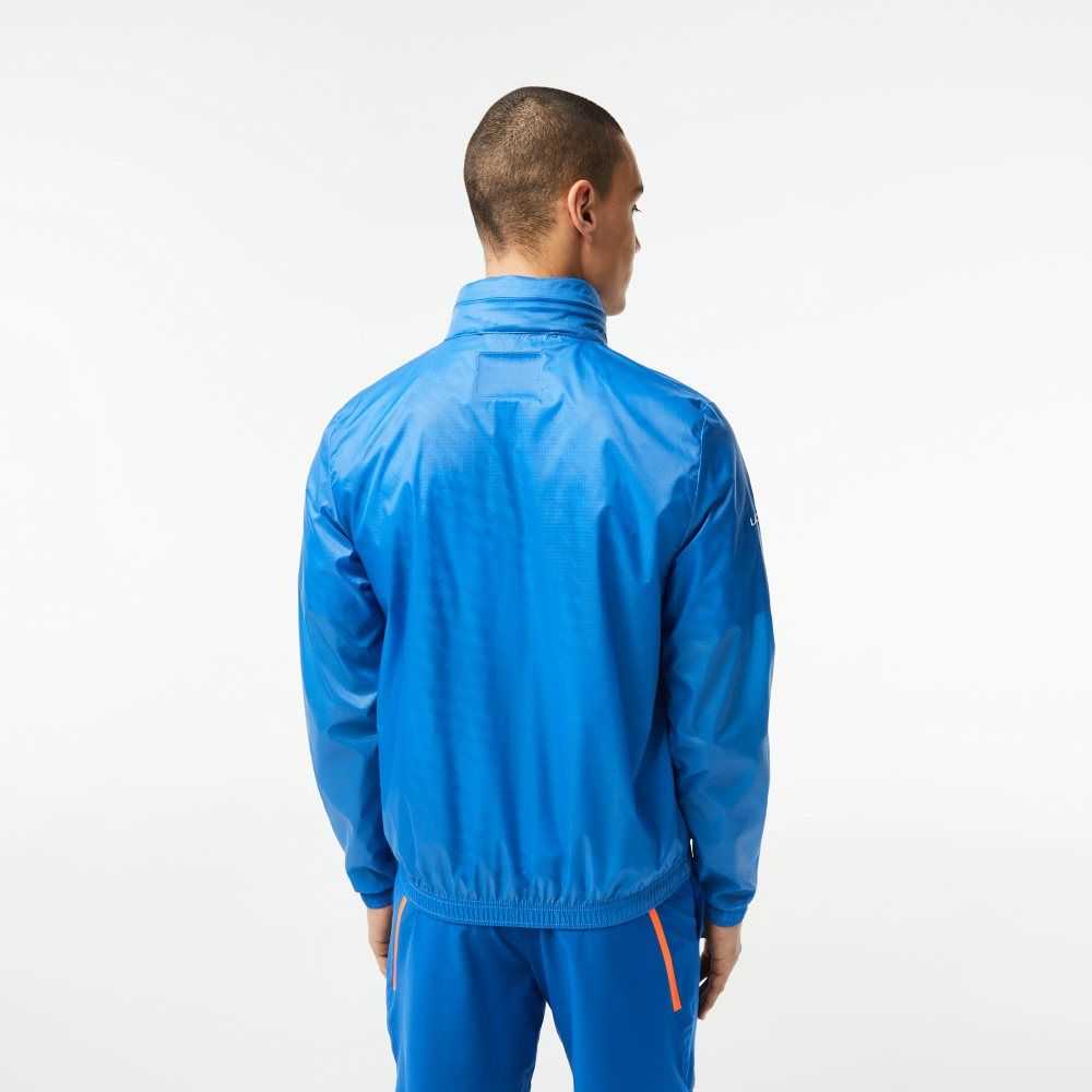 Lacoste Tennis x Novak Djokovic Zip Jacket Blue | YPTX-16845