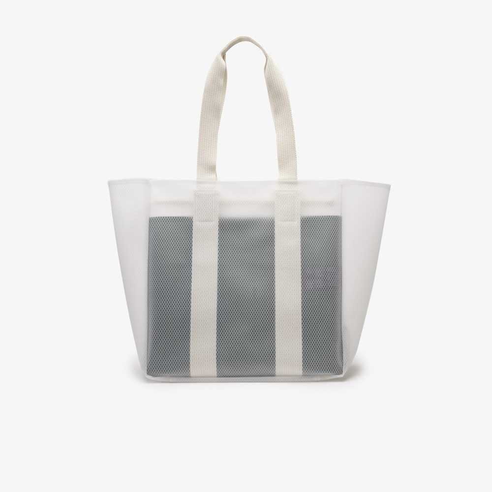 Lacoste Transparent Tote Transparent Blc Estragon | POFA-91527