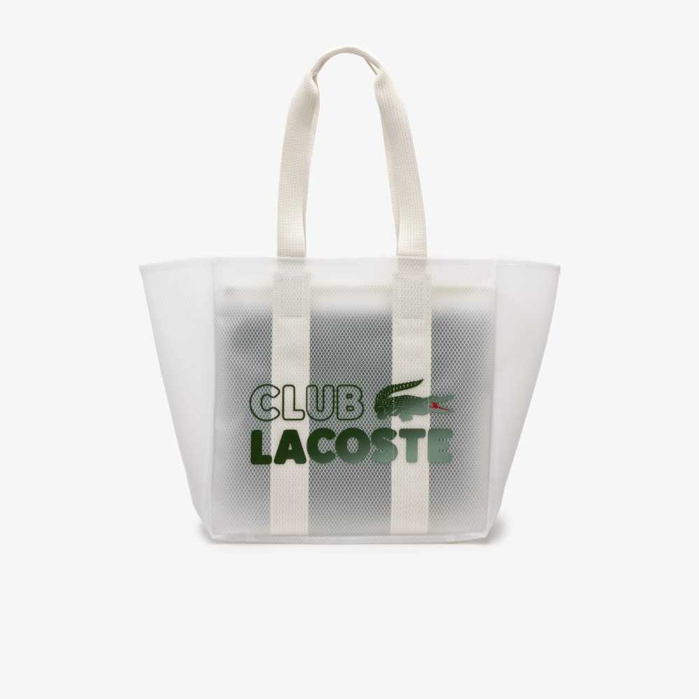 Lacoste Transparent Tote Transparent Blc Estragon | POFA-91527