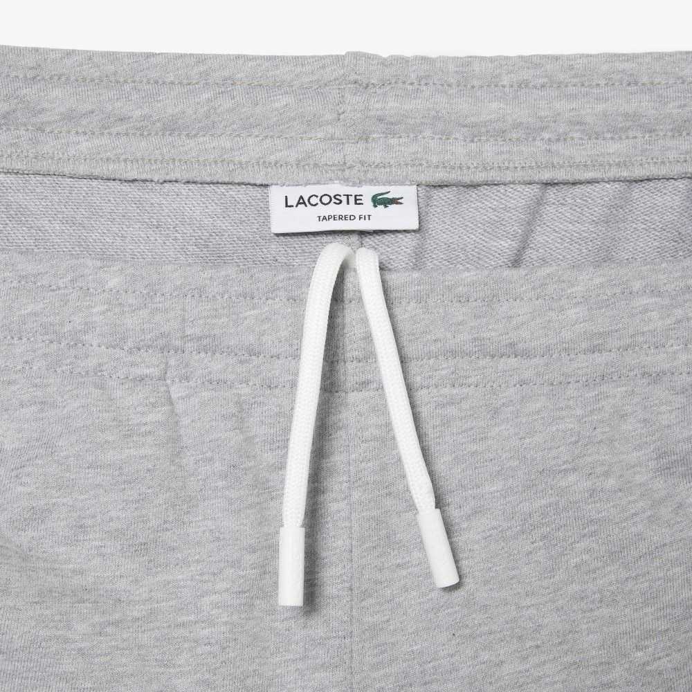 Lacoste Unbrushed Fleece Track Pants Grey Chine | JLOA-90452