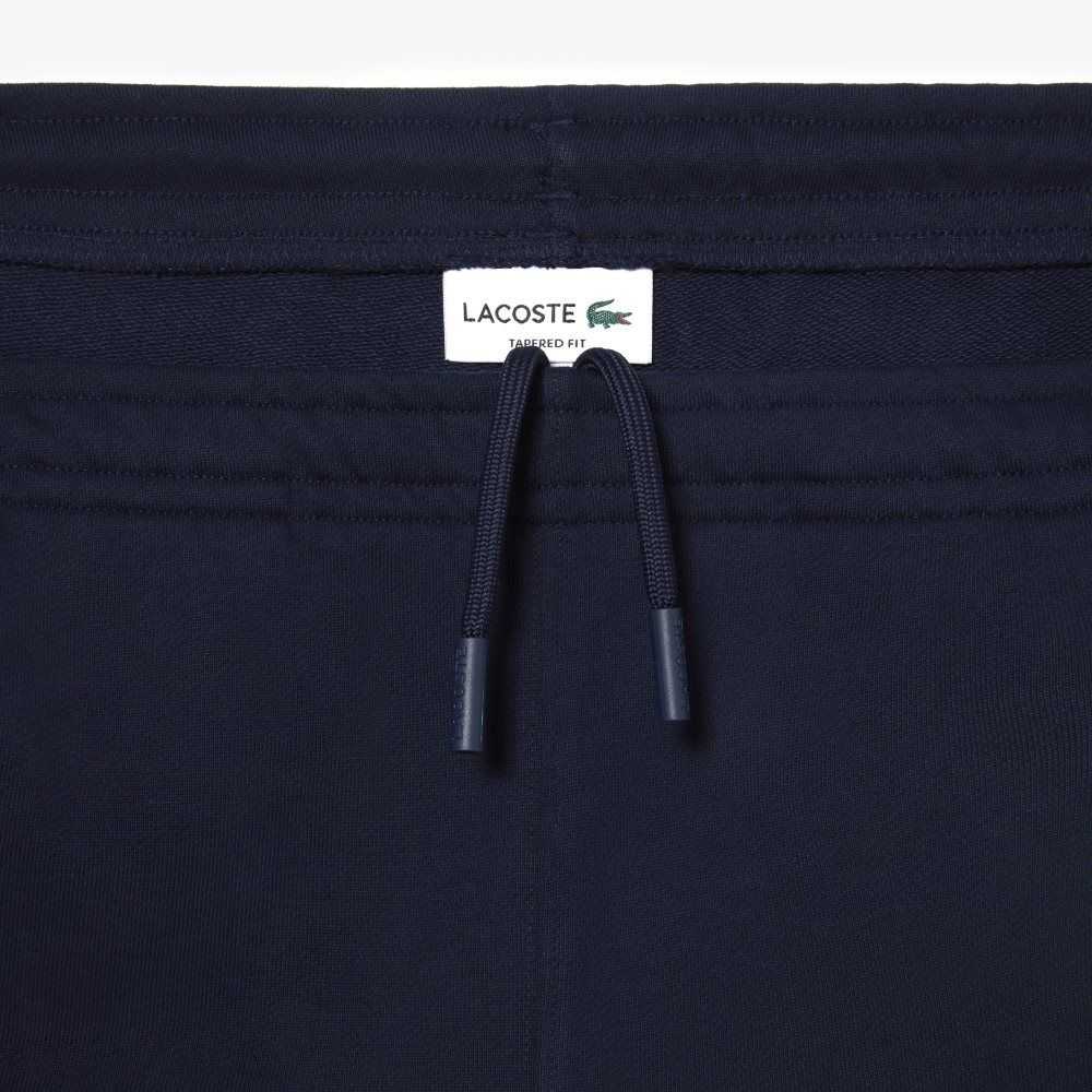 Lacoste Unbrushed Fleece Track Pants Navy Blue | XQJN-19346