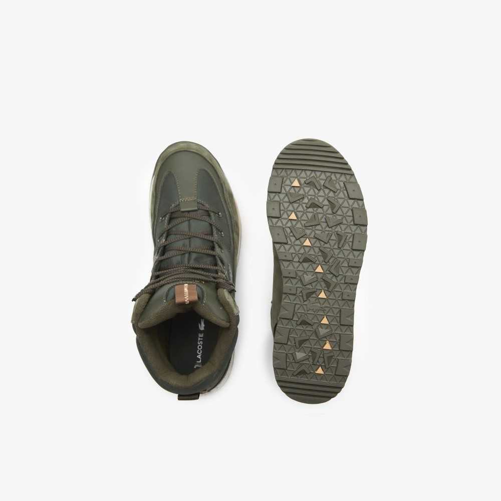 Lacoste Urban Breaker Outdoor Shoes Dk Grn/Off Wht | YRHS-95821